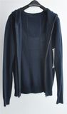 Winter Knitted Pure Color Cardigan with Zipper for Men