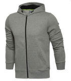 Custom Dri Fit Plain Fleece Full Zipper Hoodie Without Logo