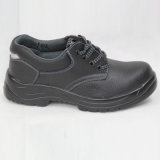 All Black Safety Shoes (PU sole Genuine leather) . Work Shoes