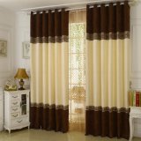 Chenille Jacquard Blackout Window Curtain for Hotel (28W0047)