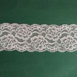 Delicate Flower Design Trimming Lace with Mesh Fabric