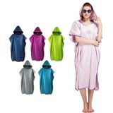 Absorbent Microfiber Changing Poncho Suede Hooded Towel