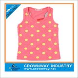 Orange Girls Custom Cotton Singlet with DOT Printing