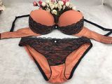 Contrast Color Lingerie Set (bra and panty)