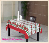 Plastic PVC Printed Table Cloths/ Table Runner Christmas Style (TJ0760)