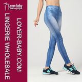 Women Sexy Tight Leggings Plain Blue Jeggings & Leggings L97037