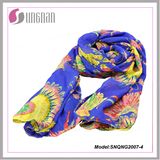 Hot Petal Prints 100% Polyester Fashion Silk Scarf (SNQNG2007)