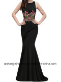 Three-Dimensional Applique Elegant Gown Evening Dress Prom Gowns