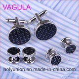 VAGULA Quality New Brass Gemelos Cufflinks Collar Studs in 6PCS Set (294)