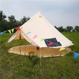 New Style Outdoor Canvas Camping Solar Bell Tent for Sale