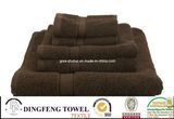 100% Cotton Hotel Towel Set with Satinborder