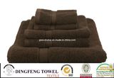 100% Cotton Hotel Towel Set with Satinborder