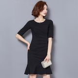 Latest Designs Ladies Slim Fit Red Women's Career Dress