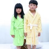 Promotional Hotel / Home Hooded Kids / Children / Baby Cotton Velvet Bathrobe / Pajama / Nightwear