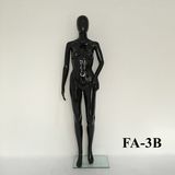 Shiny Black Female Mannequin for Shopping Mall