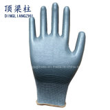 13G Polyester Shell Grey Nitrile Coated Palm and Finger Gloves