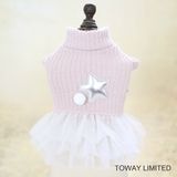 Pet Cute Dress Small Pup Dog Tutu Skirt with Sweater