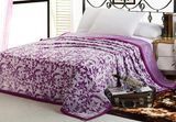 100% Polyester Flower Printed Flannel Fleece Blanket/Bedding