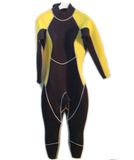 Men's Long Sleeve Neoprene Wetsuit with Nylon on Both Side