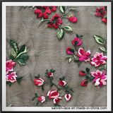 Lively Floral Embroideried Lace Multicolor Mesh Embroidery Lace