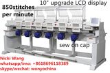 6 Head Cap Tshirt Apparel Sewing and Embroidery Machine