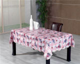 Best Sale Plastic Printed PVC Tablecloth with Non-Woven Backing
