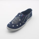 China Wholesale Denim Canvas Printing Shoes with Cheap Price