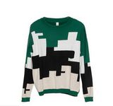 Fashion Colorful Casual Women's Spring Knit Sweater