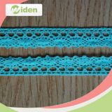 African Fabrics No Minimum Order Blue Trimming Handmade Crochet Lace
