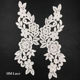 Lace Flower Pair Trim for Little Girl Dress Children Garment Children Clothes