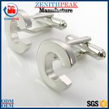 Promotion Custom Souvenir Gift Metal Silver Letter Cufflinks