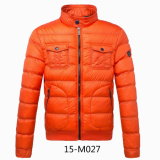 Calandered Nylon Winter Padding Men Jacket (15-M027)