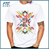 Custom Record Printed Men T Shirt Short Sleeve Casual