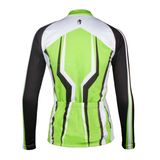 Green Fresh Fashion Customized Women Long Sleeve Cycling Jersey Quick Drying Breathable