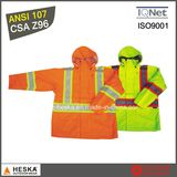 Wholesale High Visibility Waterproof Jacket with PU Coating Waterproof in 2000mm