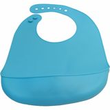 Blue W/O Printing Baby Clothes Food Grade Silicone Toddler Bib