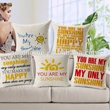 Custom Cotton Linen Leaning Cushion Throw Pillow Covers Pillowslip Case