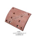 Top Quality Red Material Brake Lining (19496) for Mercedes- Benz