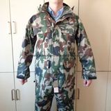 PVC/Polyester Waterproof Workwear Camouflage Rain Coat