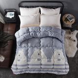 Pure Cotton Goose Down Feather Duvet/Quilt/Comforter for Home