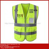 High Visibility 100% Polyester Protective Vest Clothes (W388)