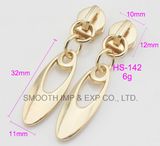 Fashion Metal Hollow out Zipper Puller Slide Garment Accessories Hardware