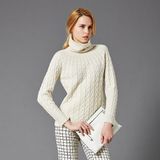 Women's Crew Neck Cashmere Sweater High Quality Knitted Pullover Wholesale Chinese Factory