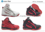 New Arrival Basketball Sports Shoes with Leather Upper and Confortable MD Outsole