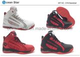 New Arrival Basketball Sports Shoes with Leather Upper and Confortable MD Outsole