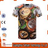 Custom 100% Polyester T Shirt Printing 3D Sublimation Printed T-Shirt