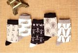 Romantic Architectural Patten Design Women&Men Dress Sock