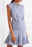 2017 Hot Sale Striped Cotton-Poplin Sexy Women Dress Clothing Factory