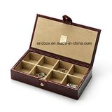 Jy-Cub05 Plastic PU Leather Cufflinks Storge Gift Jewelry Packing Box