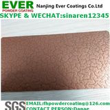 Electrostatic Spray Crack Effect Finish Copper Color Powder Coating